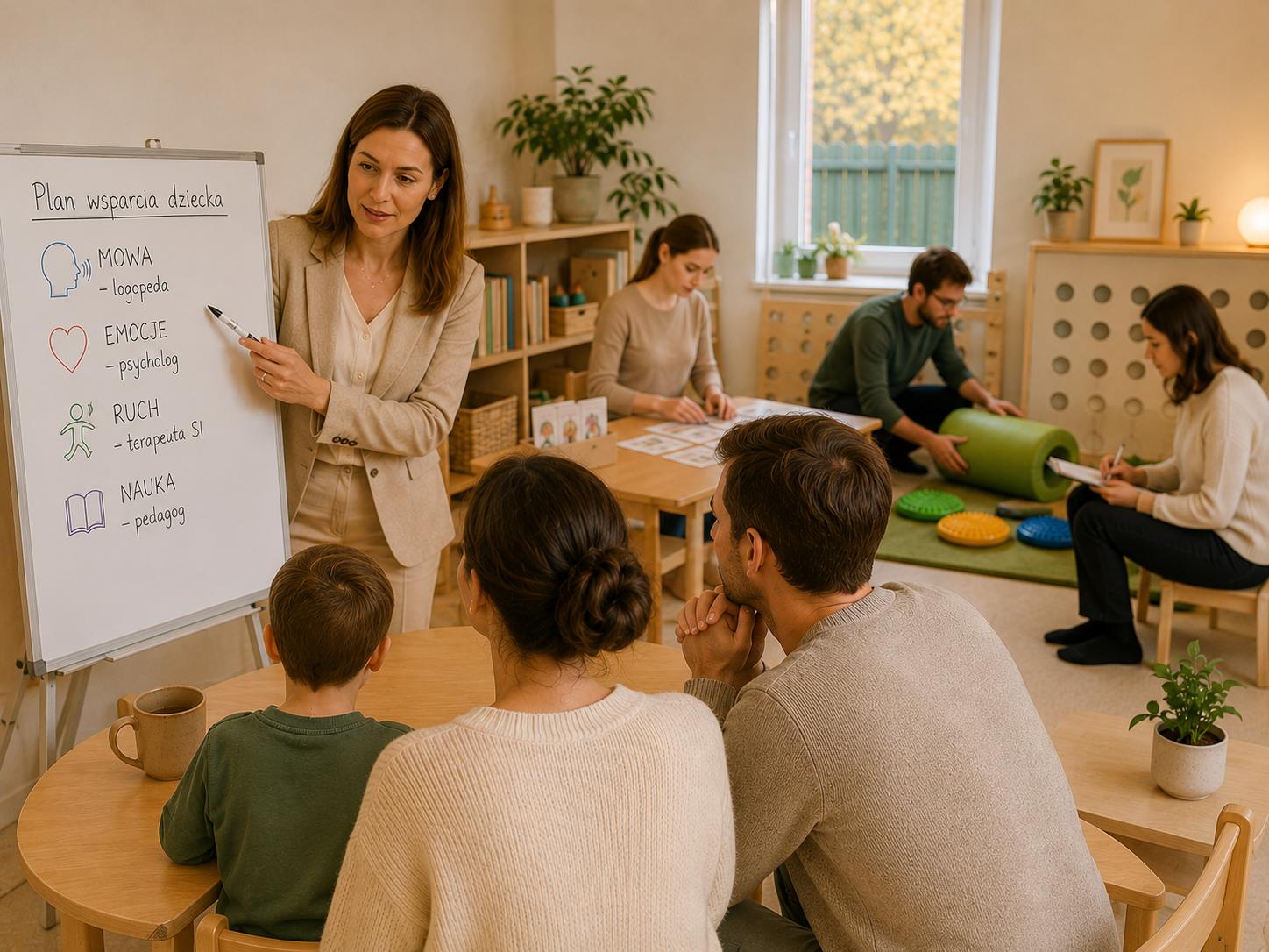 Terapeuci i pedagodzy pracujący z dzieckiem